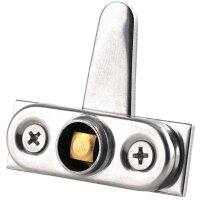 Cabinet Panel Lock+Brass Edelstahl A2