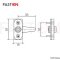 Cabinet Panel Lock+Brass Edelstahl A2