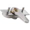 Cabinet Panel Lock+Brass Edelstahl A2