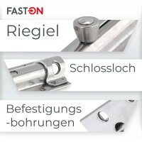 Bolzenriegel 80mm Edelstahl A2