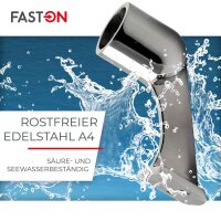 Handlaufendstück 60° 22mm Edelstahl A4
