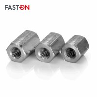 Gewindemuffen M8x50 (SW13) Sechskant Edelstahl A2