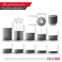 Distanzhülse 15x5,3x5 Aluminium