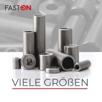 Distanzhülse 15x6,5x10 aus Vollmaterial Edelstahl A2